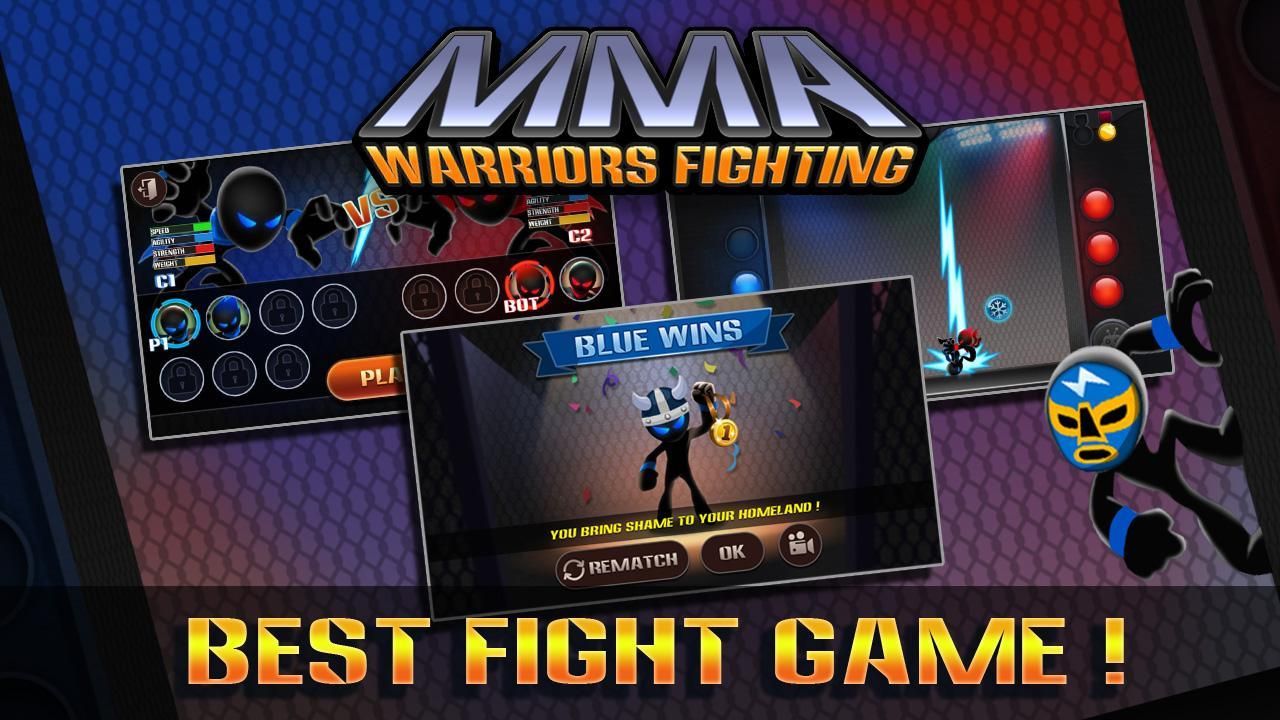 Изображение к игре Stickman Warriors:UFB Fighting