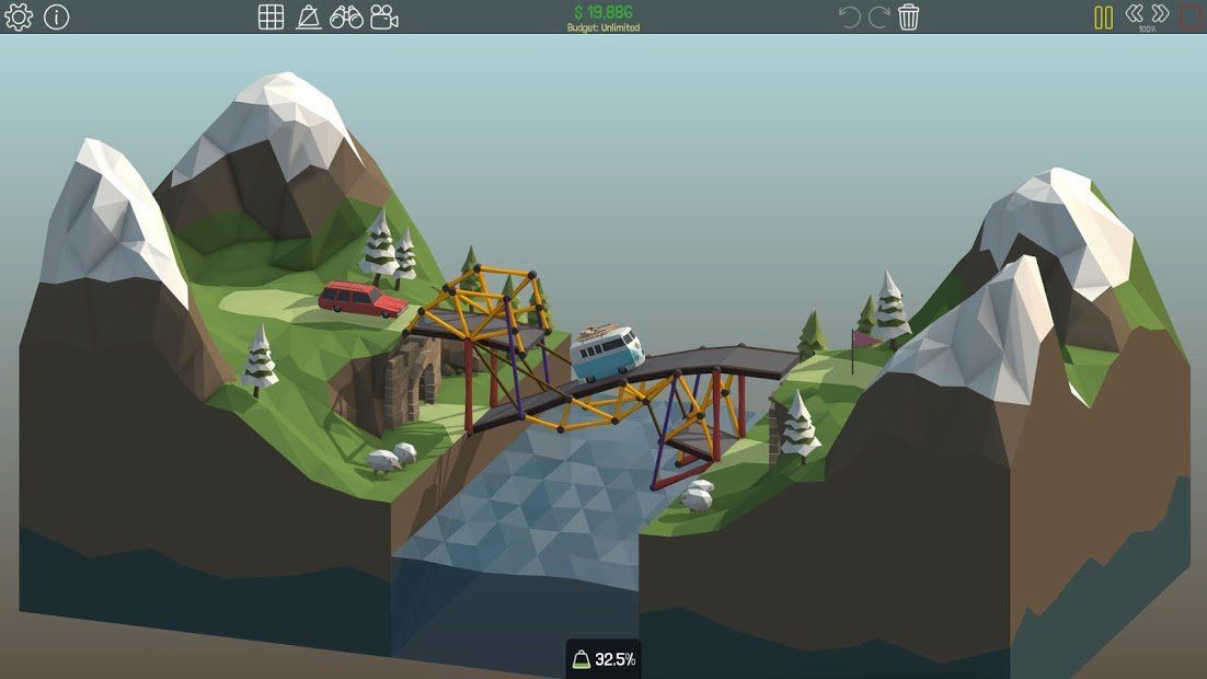 Изображение к игре Poly Bridge
