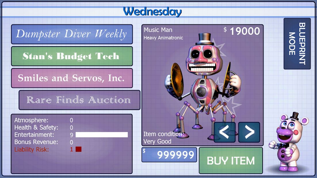 Изображение к игре FNaF 6: Pizzeria Simulator