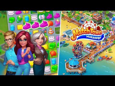 Изображение к игре Match Town Makeover: Играй 3 в ряд и строй курорт
