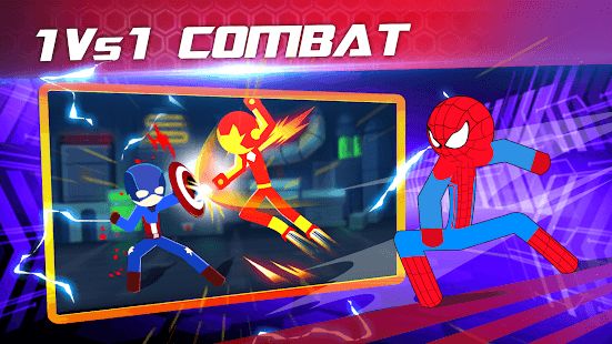 Изображение к игре Бой героев Супер Stickman