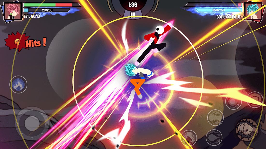 Изображение к игре Stickman Warriors - Super Dragon Shadow Fight