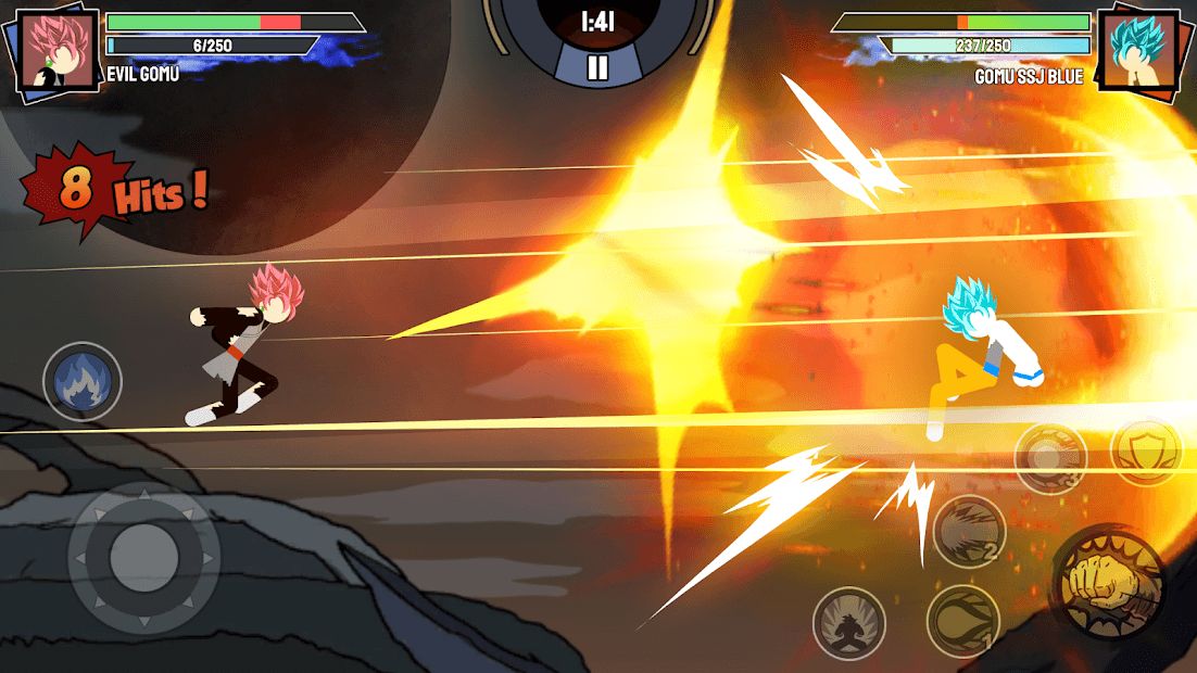 Изображение к игре Stickman Warriors - Super Dragon Shadow Fight