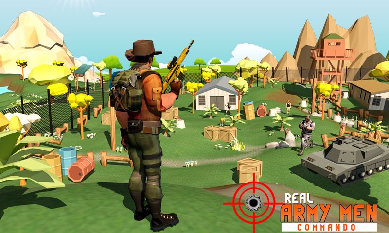 Изображение к игре Real Army Men Commando Stars - Military Tank Games