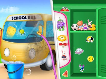 Изображение к игре Messy School Cleaning - Bus classroom cleanup