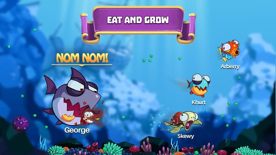 Изображение к игре Eatme.io: Hungry fish fun game