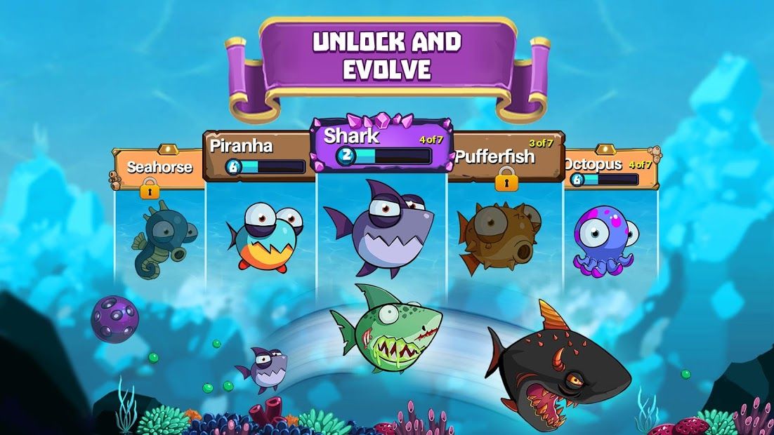 Изображение к игре Eatme.io: Hungry fish fun game
