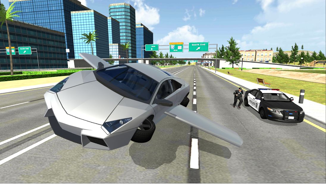Изображение к игре Flying Car City 3D