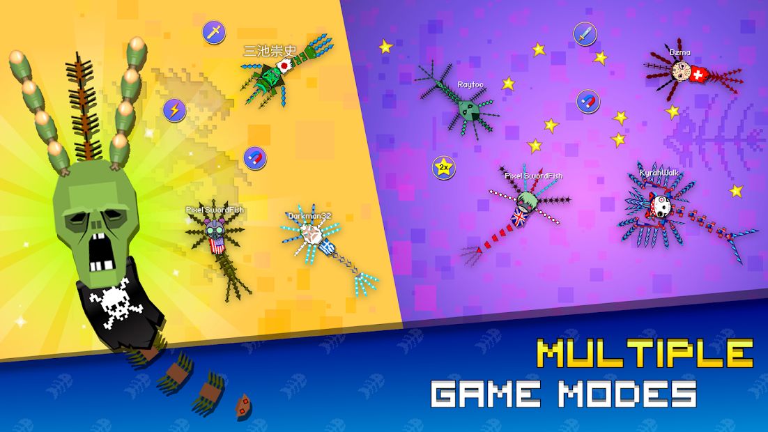 Изображение к игре Pixel Sword Fish io