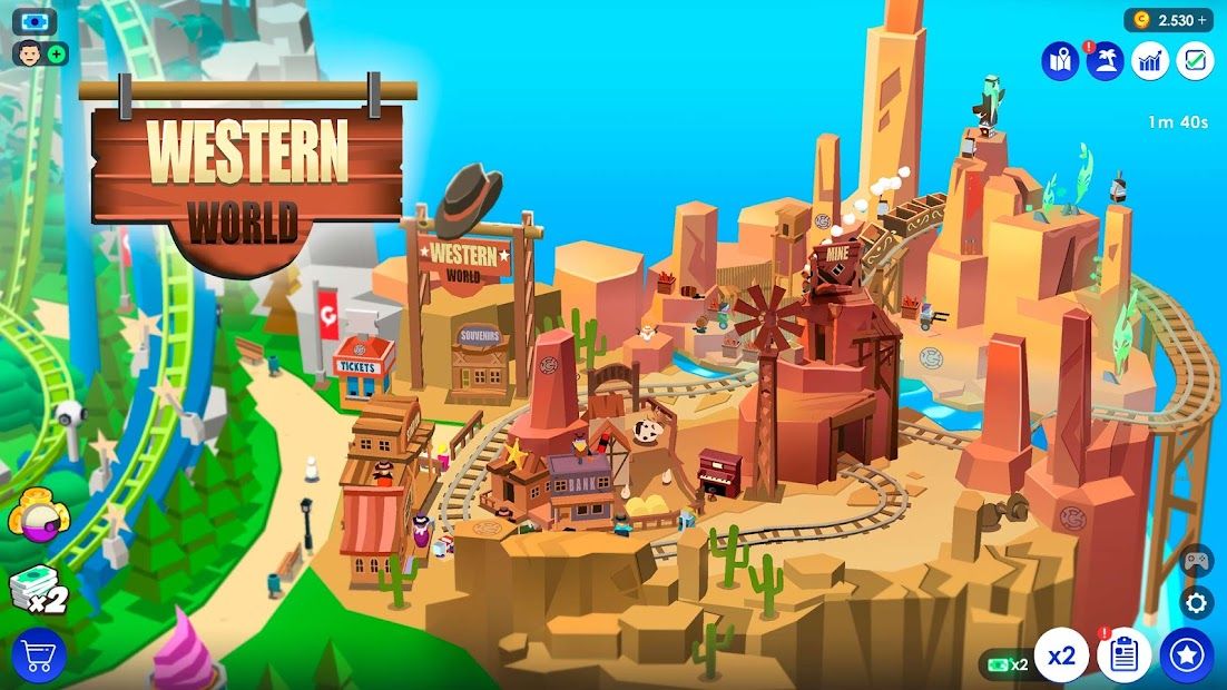 Изображение к игре Idle Theme Park Tycoon - Recreation Game