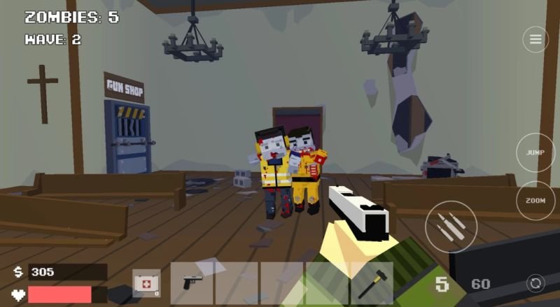 Изображение к игре Pixel Combat Zombies Strike МОД