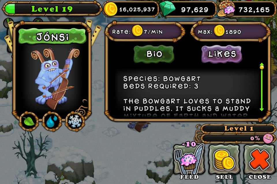 Изображение к игре My Singing Monsters МОД на деньги и кристаллы