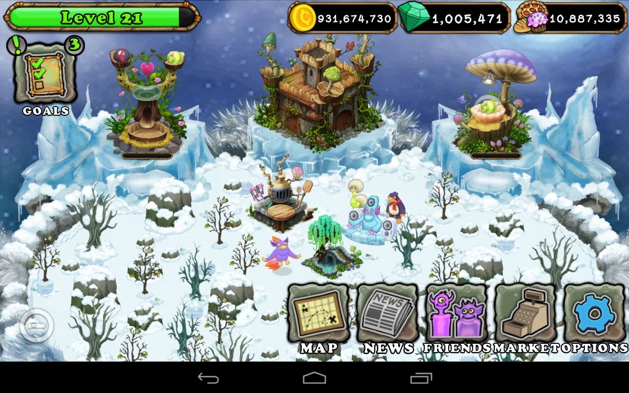 Изображение к игре My Singing Monsters МОД на деньги и кристаллы