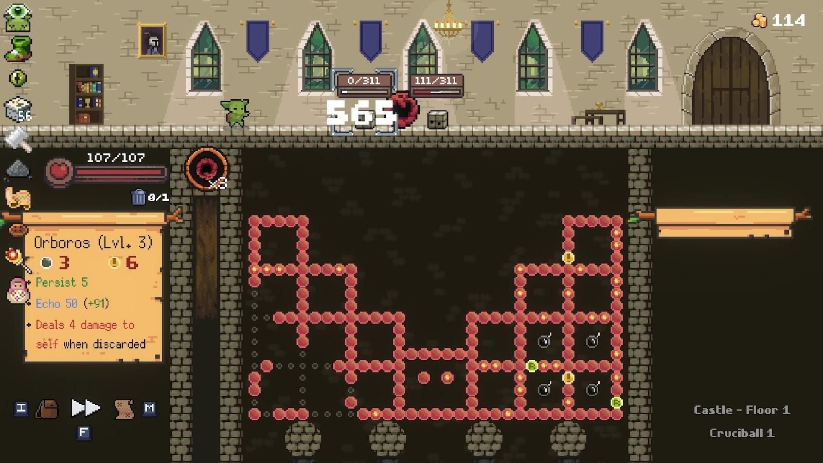 Изображение к игре Peglin - A Pachinko Roguelike