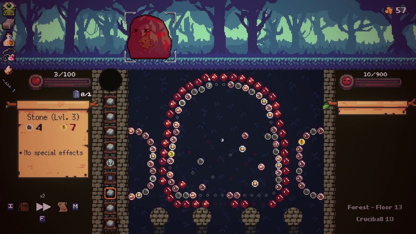 Изображение к игре Peglin - A Pachinko Roguelike
