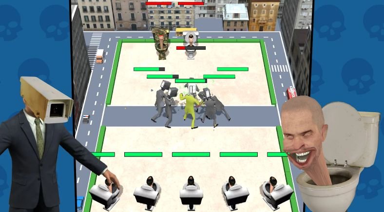 Изображение к игре Skibidi Toilet Road Fight
