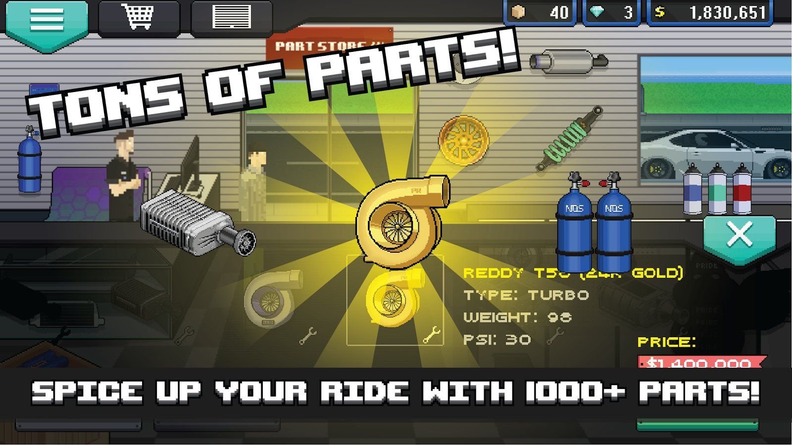 Изображение к игре Pixel Car Racer Взлом